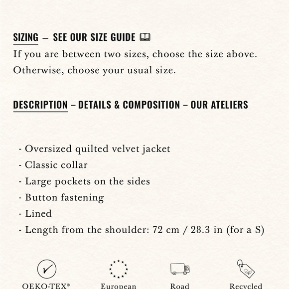 Sezane Will Jacket Camel Quilted - Picture 6 of 14